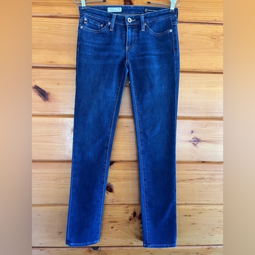 AG Adriano Goldschmied The Stilt  Women's Blue Jeans Size 24R